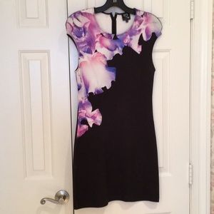 Black and pink  floral dress
